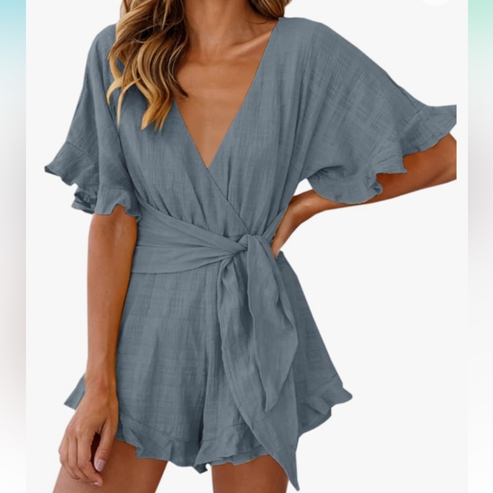 Onedreamer Women's Deep V Romper